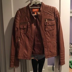 Michale Kors moto leather jacket